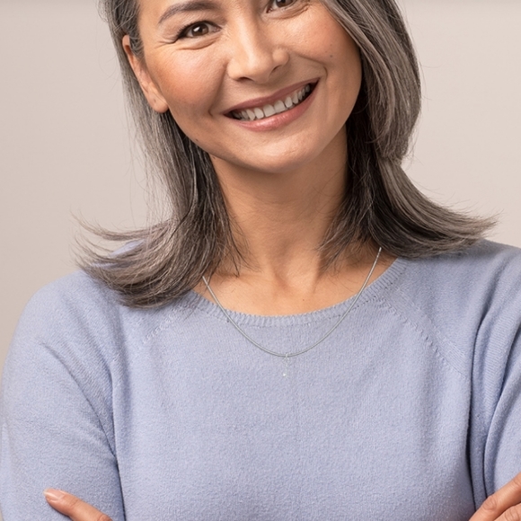 Danbury Mint Key to My Heart Silver Pendant w/ Diamonds - Picture 2 of 8